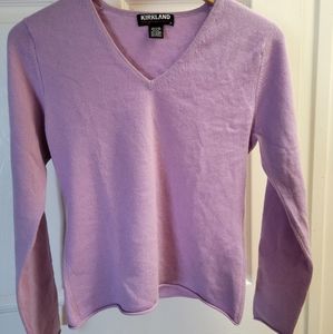 Lavender Kirkland Signature Cashmere Sweater